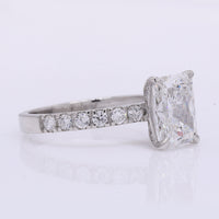 2.34 Carats Lab Grown Diamond 950 Platinum Ring
