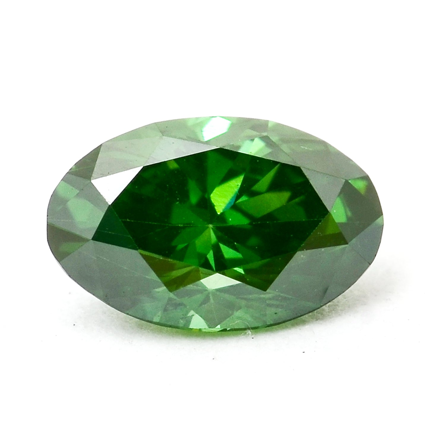 0.36 Green Diamond Oval Loose Diamond