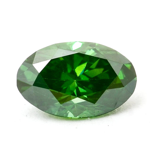 0.36 Green Diamond Oval Loose Diamond