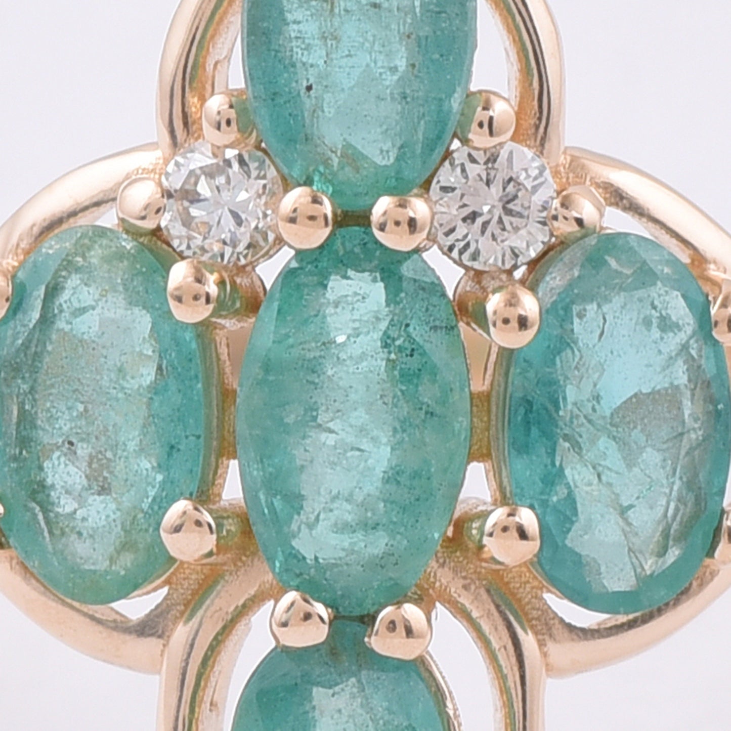 1.12 Ct Oval Natural Emerald 14K Gold Ring