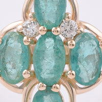 1.12 Ct Oval Natural Emerald 14K Gold Ring