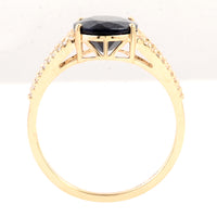 3.04 Carats Natural Codundum Sapphire 14K Gold Ring