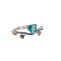 Blue Topaz 925 Sterling Silver Ring