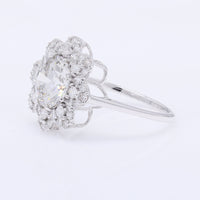 2.73 Carats Lab Grown Diamond 14K Gold Ring