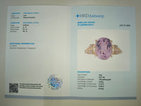 5.68 Ct Oval Natural Kunzite 14K Gold Ring