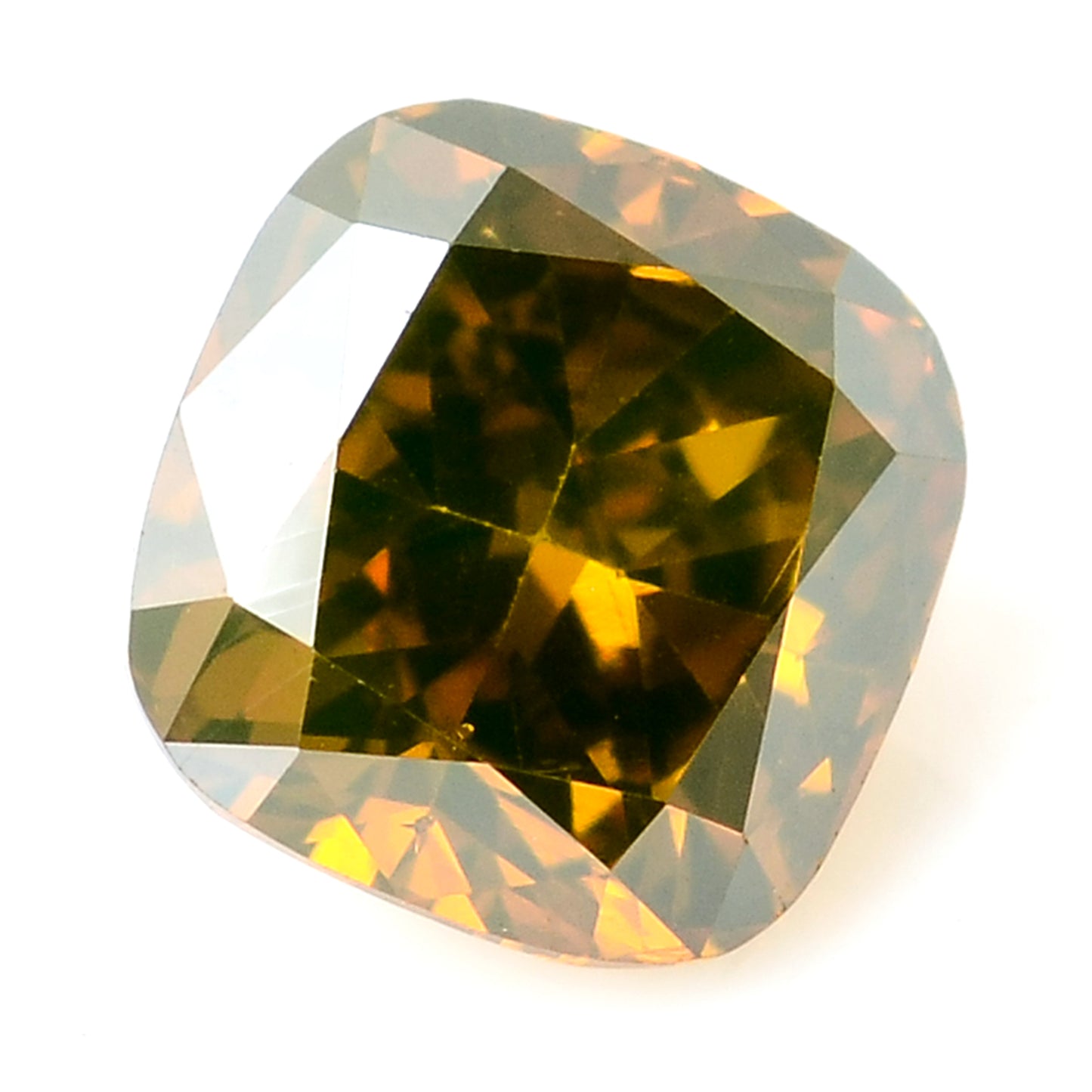 0.40 Carat Red Diamond Cushion Loose Gemstone