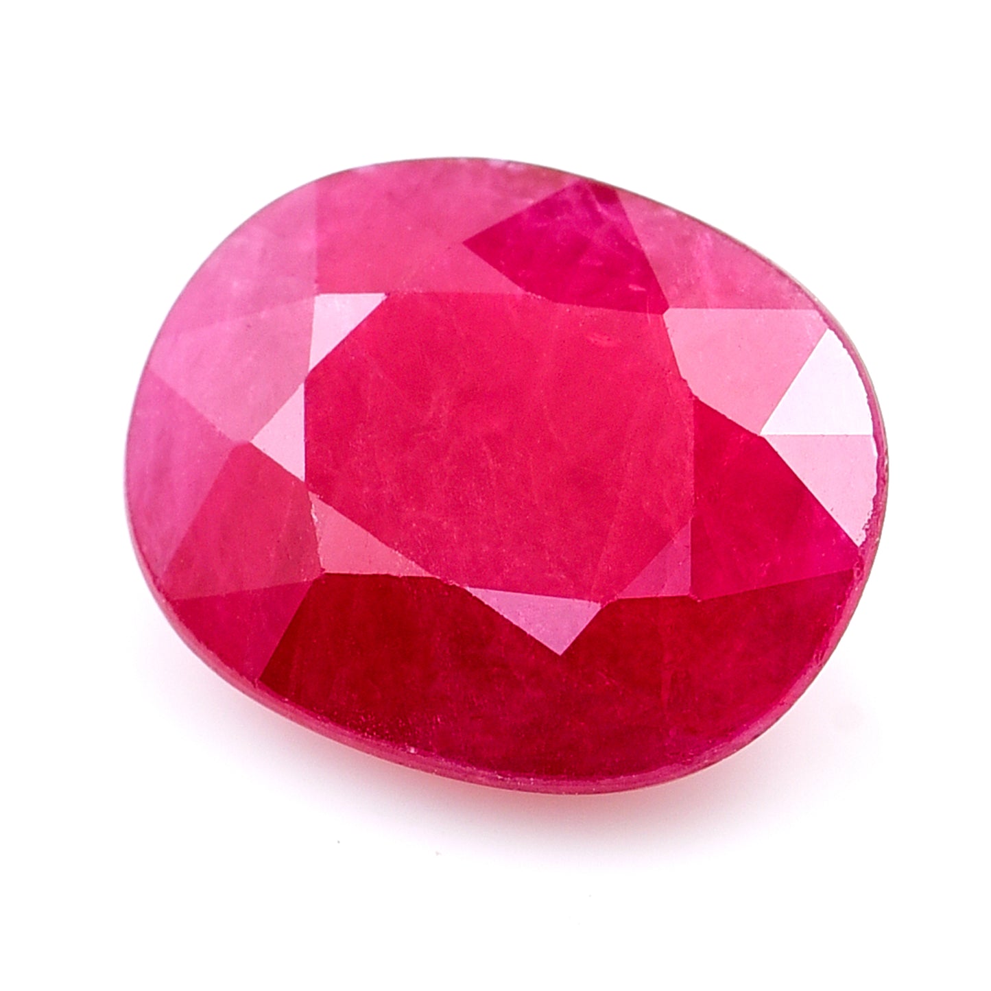 2.83 Natural Corundum Ruby Oval Mixed Cut Gemstone