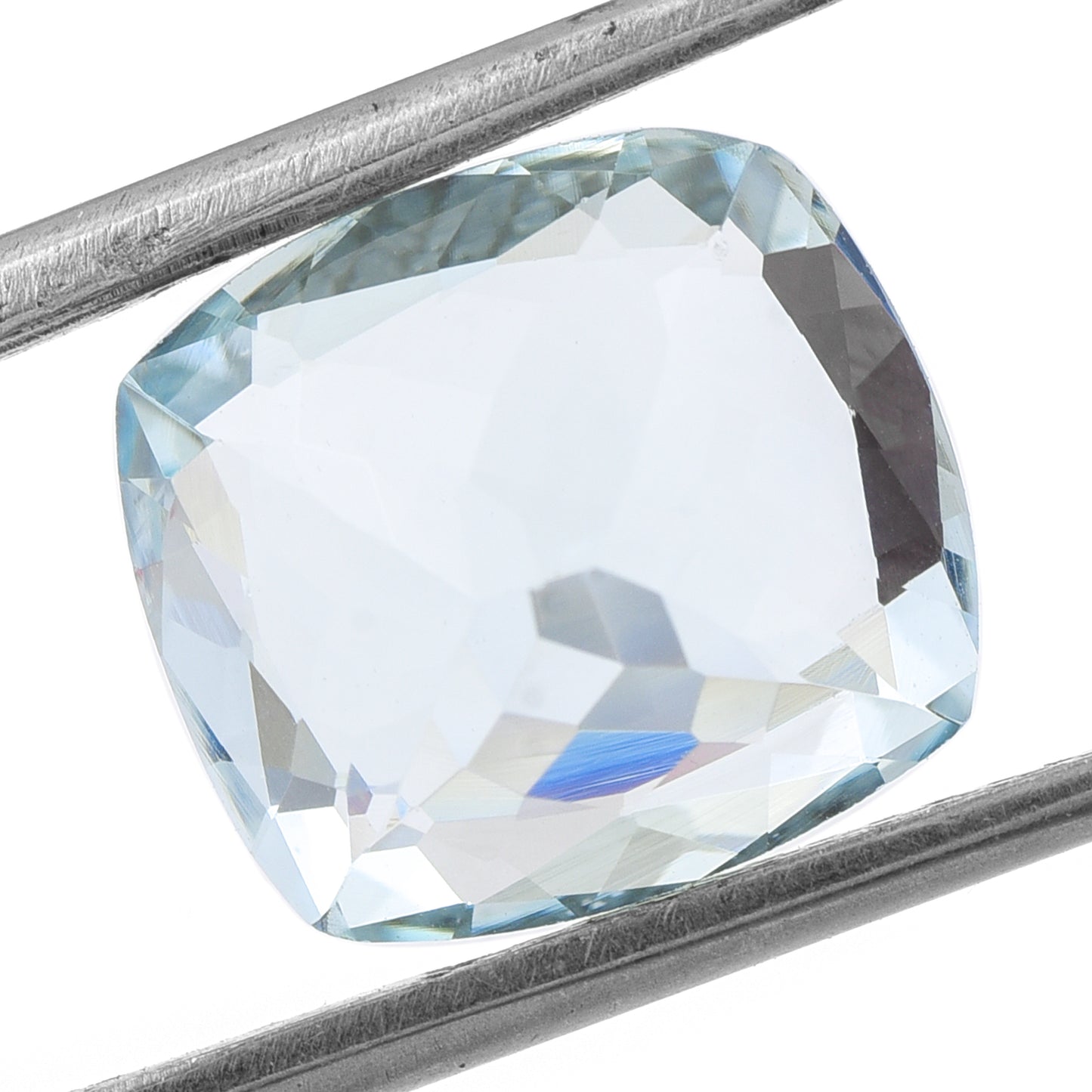 4.15 Natural Beryl Aquamarine Rectangular Cushion Mixed Cut Gemstone