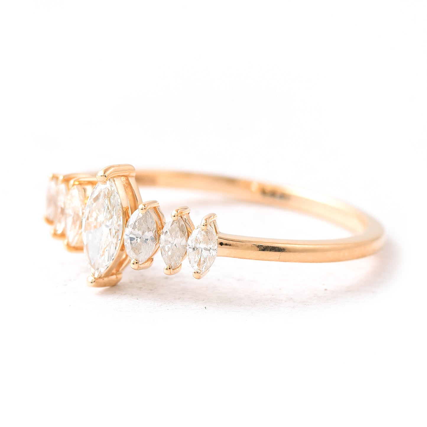 0.44 Ct Marquise Diamond 14K Gold Ring