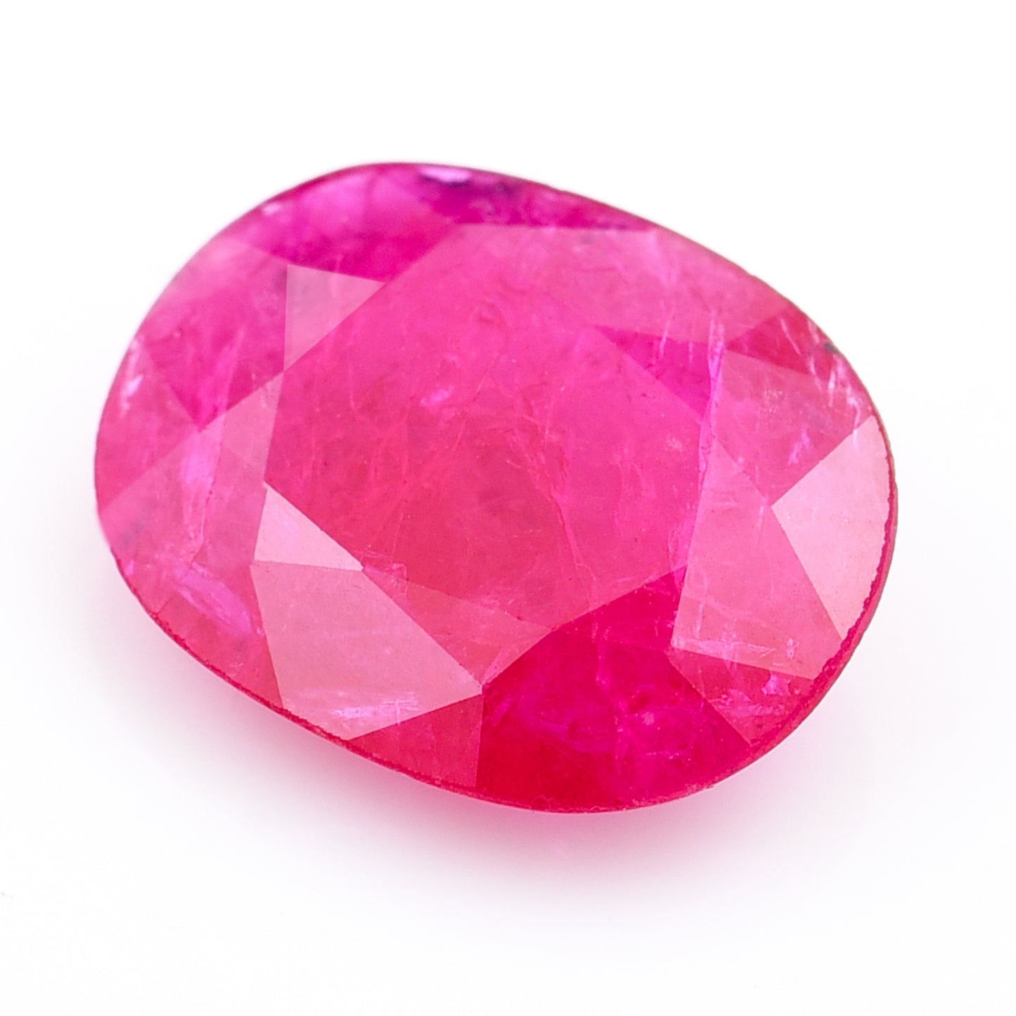 3.21 Natural Corundum Ruby Oval Mixed Cut Gemstone