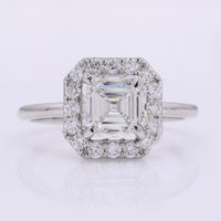 2.34 Carats Lab Grown Diamond 950 Platinum Ring