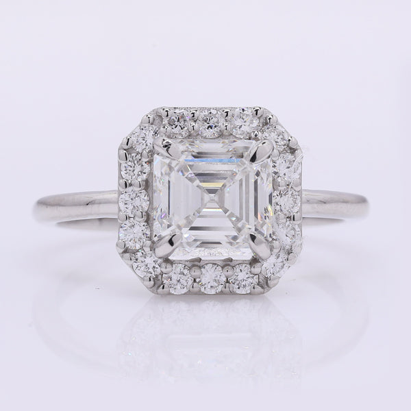 2.34 Carats Lab Grown Diamond 950 Platinum Ring