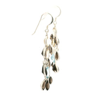 18.68 Ct Blue Topaz, Citrine 925 Sterling Silver Earrings