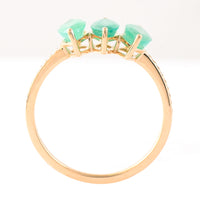 1.80 Ct Marquise Mixed Cut Natural Emerald 14K Gold Ring