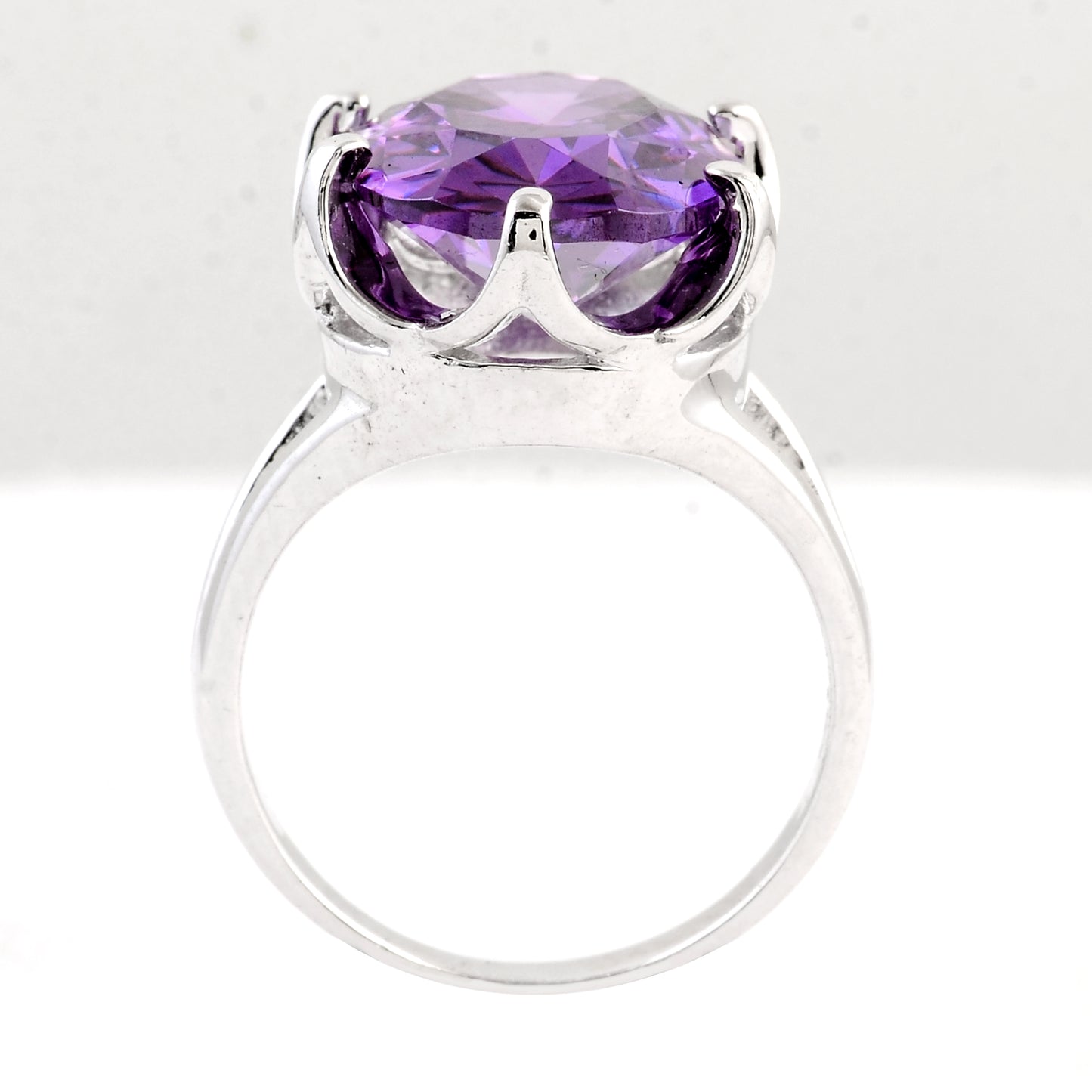 16.48 Ct Cubic Zirconia 925 Sterling Silver Ring