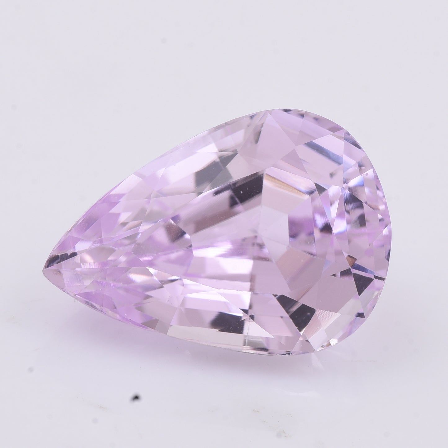 22.47 Natural Spodumene Kunzite Pear Mixed Cut Gemstone
