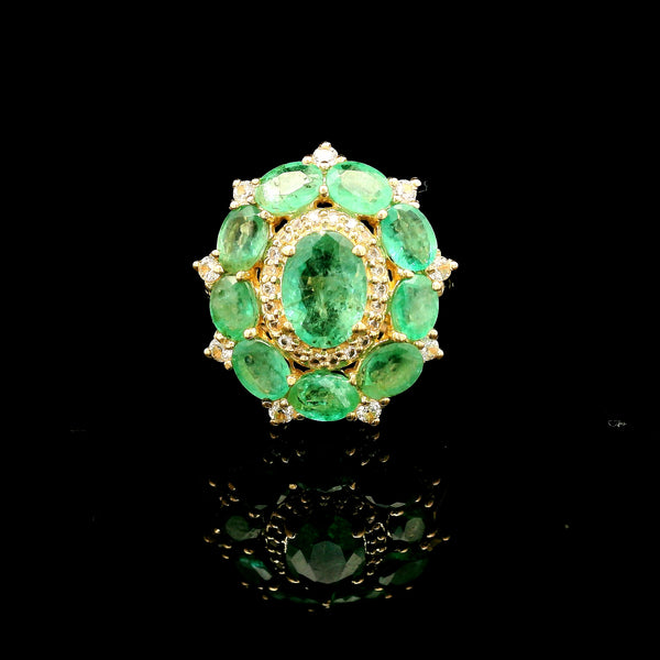 2.34 Ct Oval Emerald 14K Gold Ring