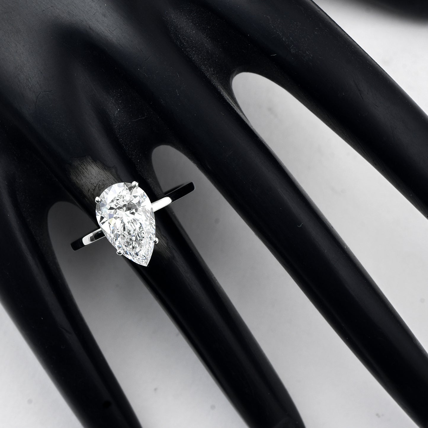 3.02 Carats Lab Grown Diamond 950 Platinum Ring