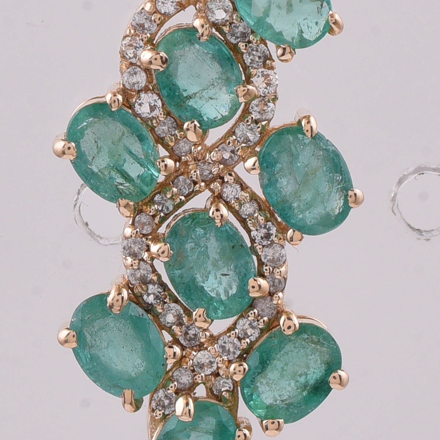 1.30 Ct Oval Natural Emerald 14K Gold Pendant