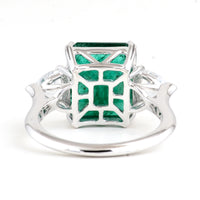 6.56 Carat Natural Beryl Emerald 14K Gold Ring