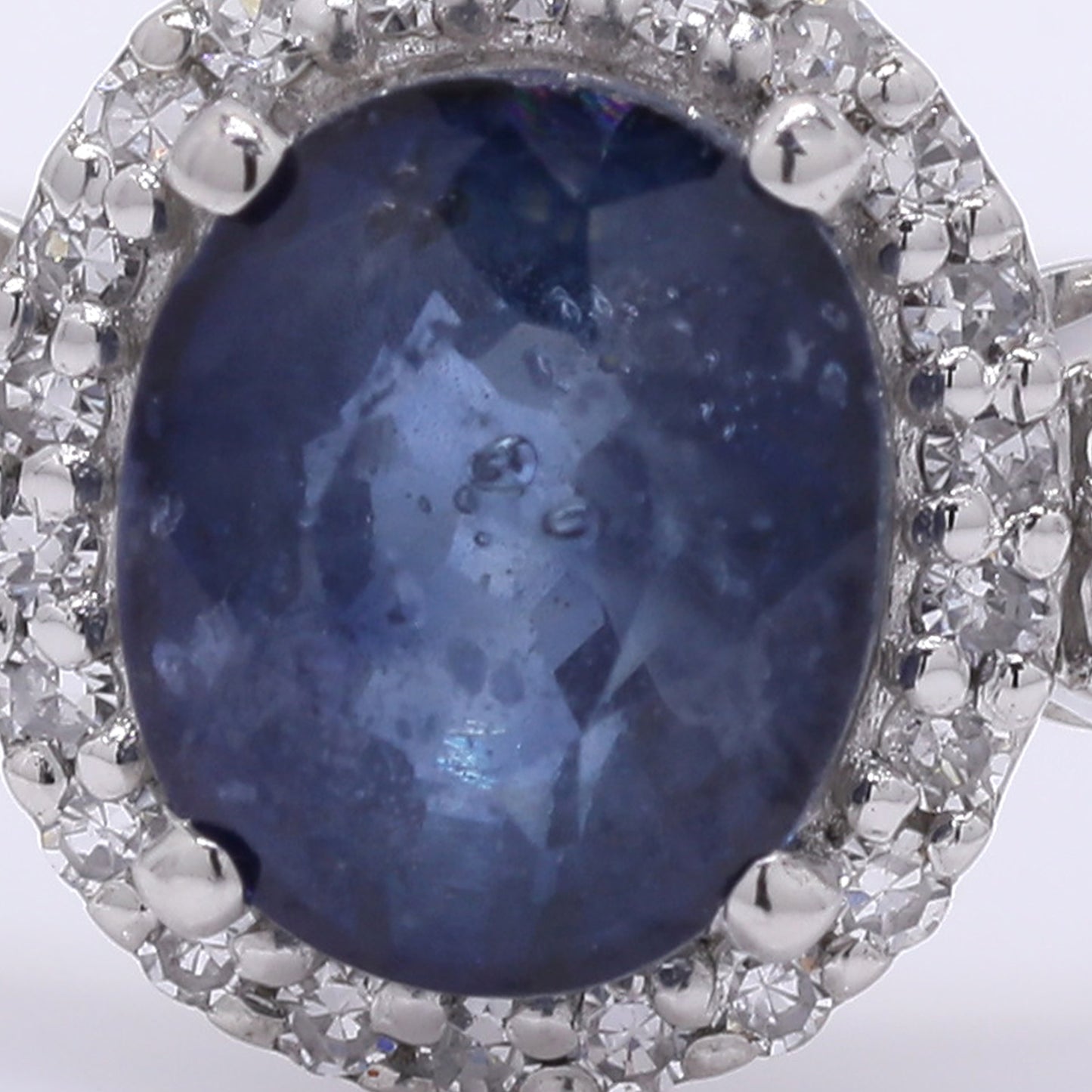 1.27 Ct Oval Mixed Cut Natural Sapphire 950 Platinum Ring
