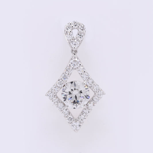 2.41 Carats Lab Grown Diamond 14K Gold Pendant