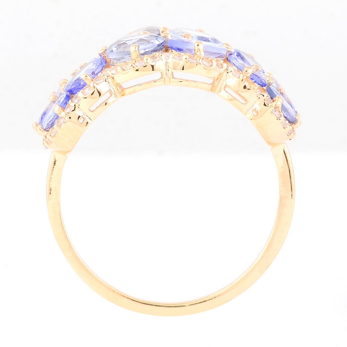 2.76 Ct Oval Tanzanite 14K Gold Ring