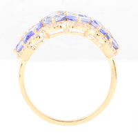 2.76 Ct Oval Tanzanite 14K Gold Ring