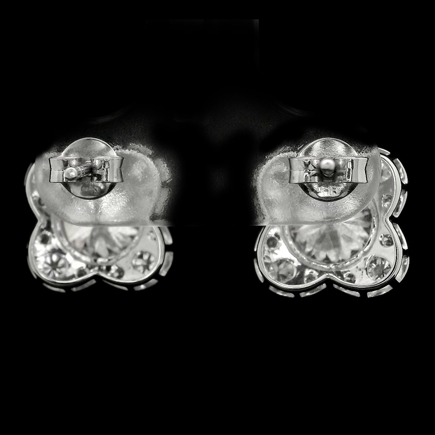 4.03 Carats Lab Grown Diamond 14K Gold Earrings