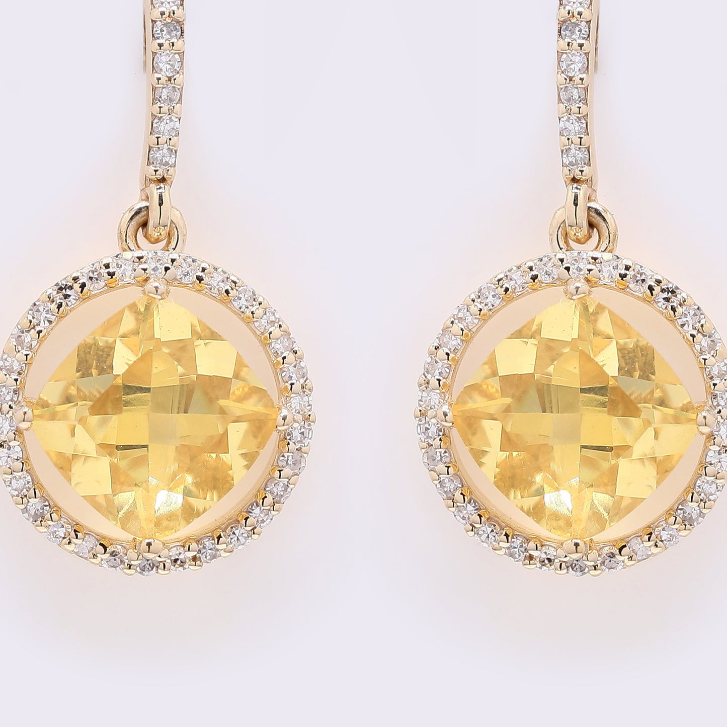 2.24 Ct Cushion Mixed Cut Natural Fire Opal 14K Gold Earrings