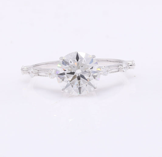 2.16 Carats Lab Grown Diamond 14K Gold Ring