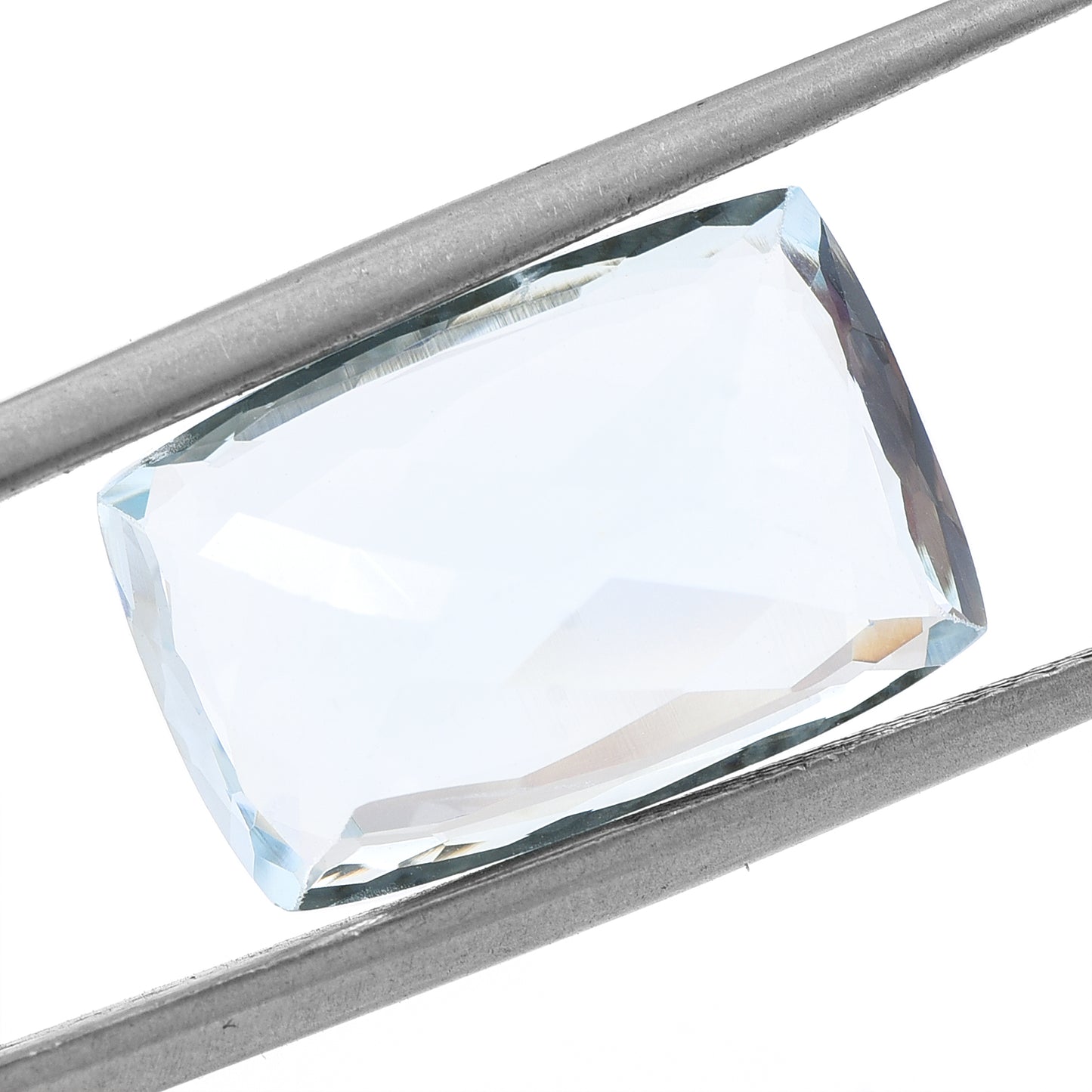 8.24 Natural Beryl Aquamarine Rectangular Cushion Mixed Cut Gemstone