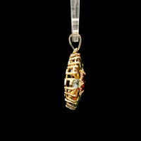 2.65 Ct Square Tourmaline 14K Gold Pendant