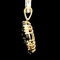 3.20 Ct Pear Sapphire 14K Gold Pendant