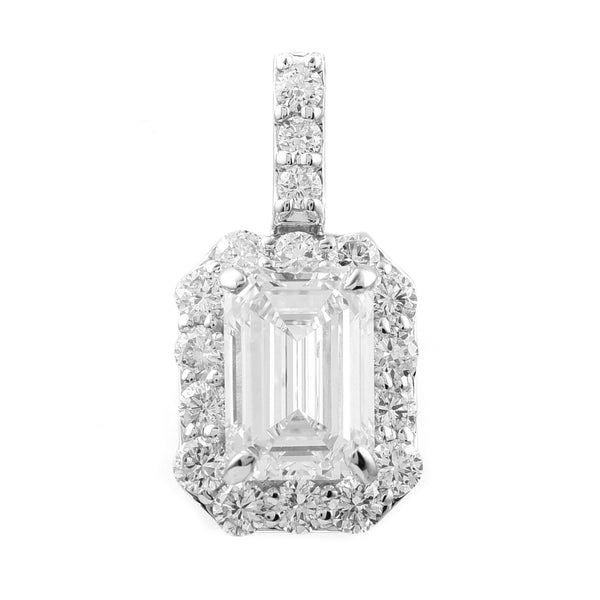 2.57 Carats Lab Grown Diamond 14K Gold Pendant