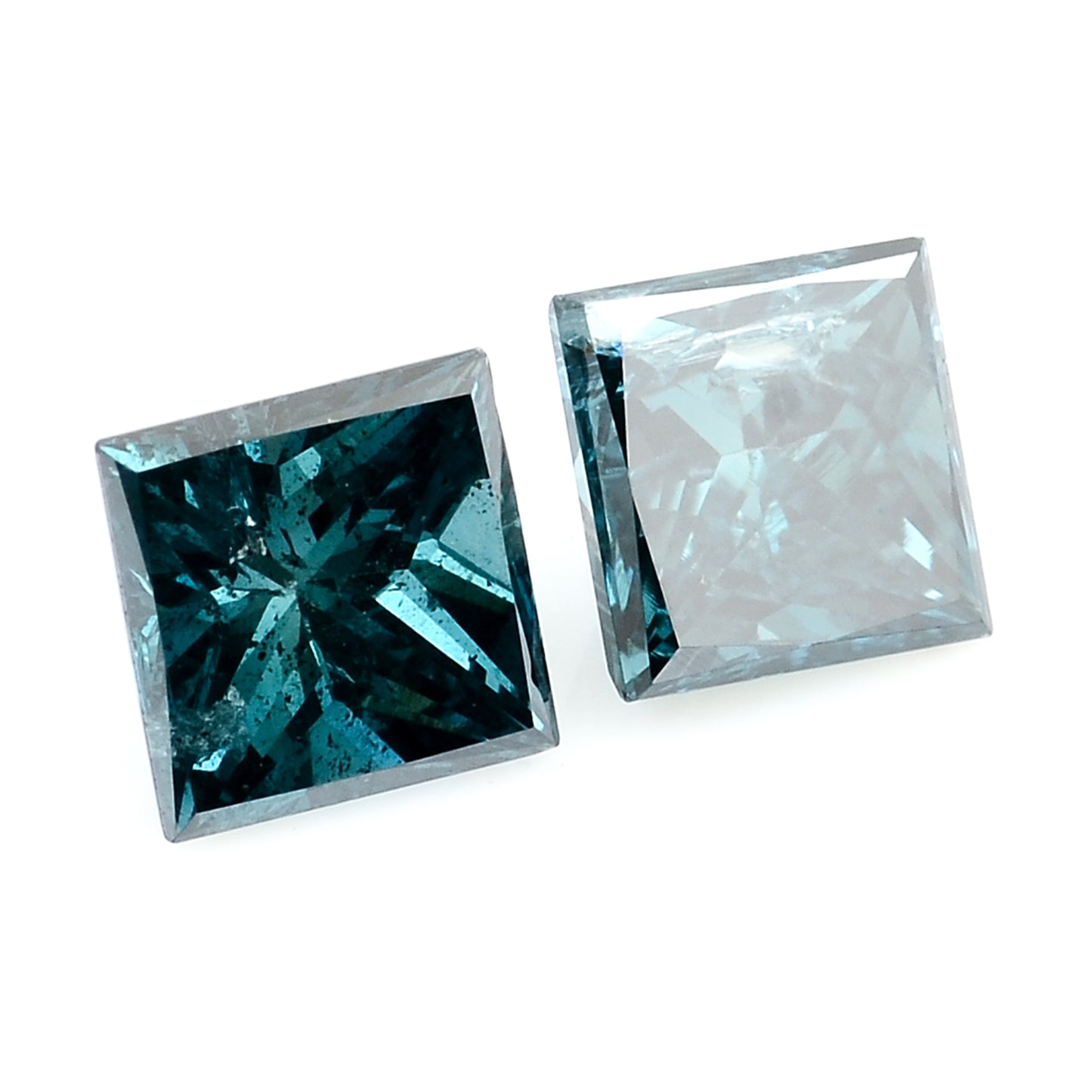 0.61 Blue Diamond Sqaure Loose Gemstone