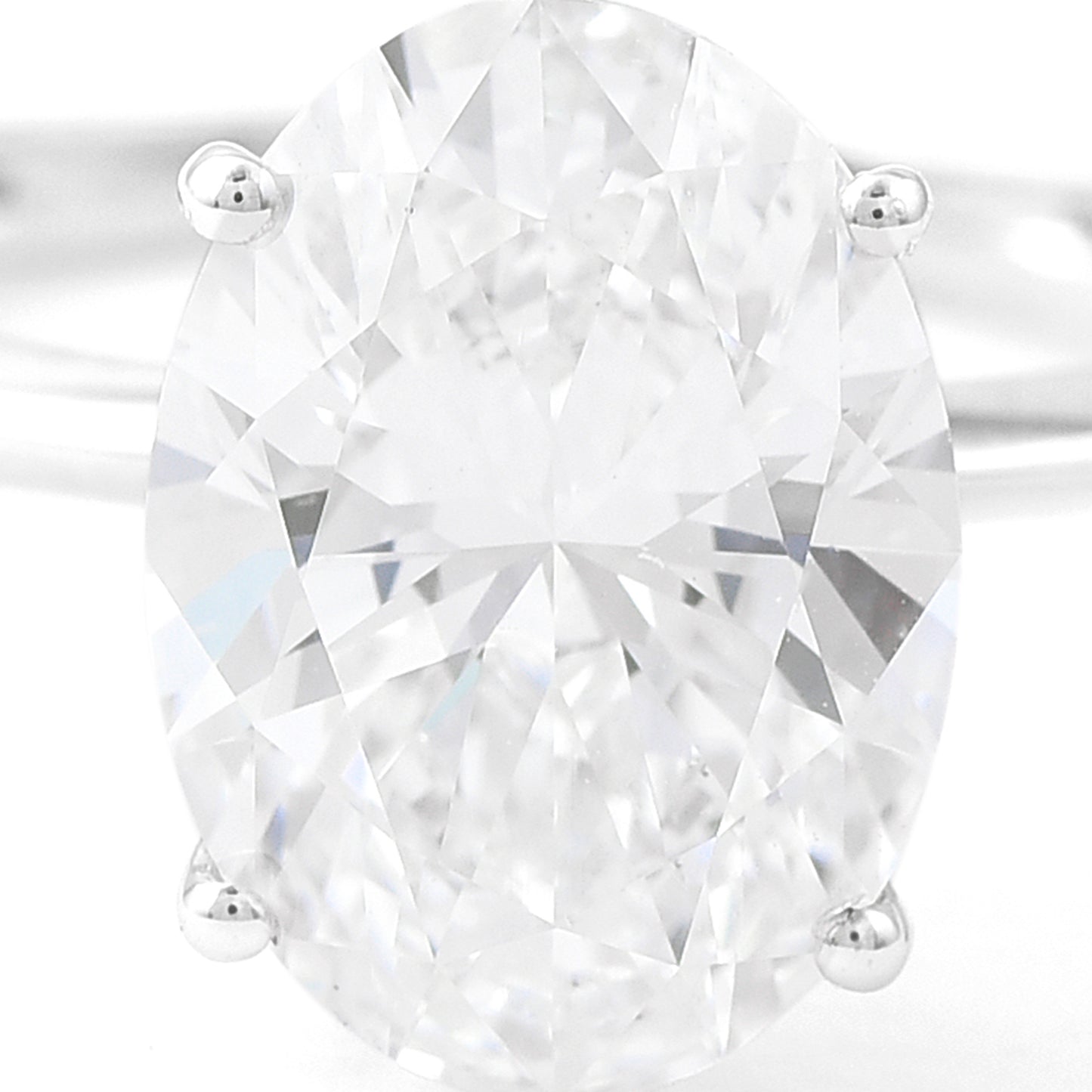 3.05 Carats Lab Grown Diamond 14K Gold Ring
