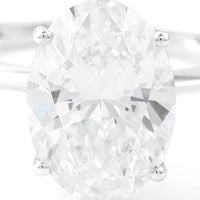 3.05 Carats Lab Grown Diamond 14K Gold Ring