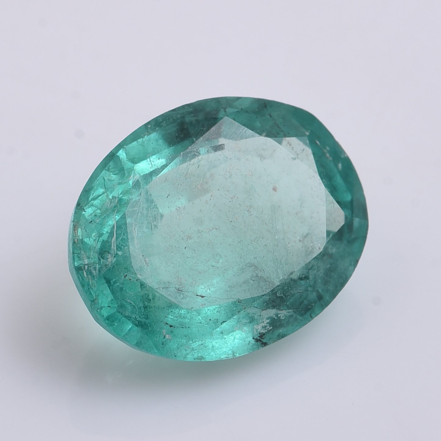 2.99 Natural Beryl Emerald Oval Mixed Cut Gemstone