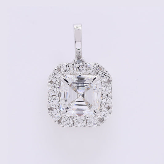 2.32 Carats Lab Grown Diamond 14K Gold Pendant