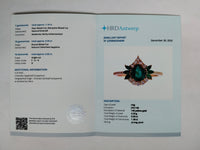 1.41 Ct Pear Mixed Cut, Marquise Mixed Cut Natural Emerald 14K Gold Ring