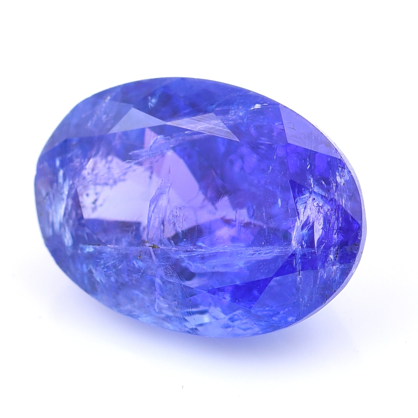 7.18 Natural Zoisite Tanzanite Oval Mixed Cut Gemstone
