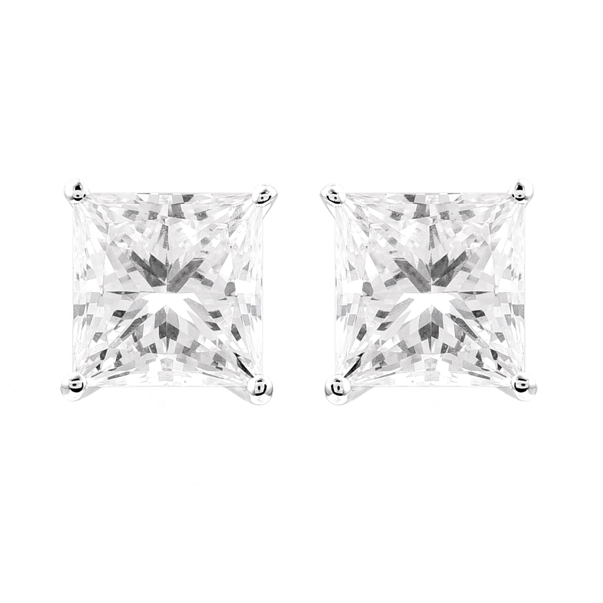 3.76 Carats Lab Grown Diamond 14K Gold Earrings
