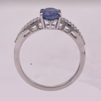 1.62 Ct Oval Mixed Cut Natural Sapphire 950 Platinum Ring
