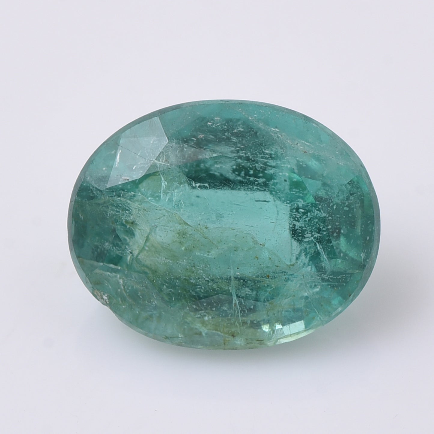 2.46 Natural Beryl Emerald Oval Mixed Cut Gemstone