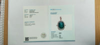 3.50 Ct Cushion Mixed Cut Natural Emerald 14K Gold Pendant