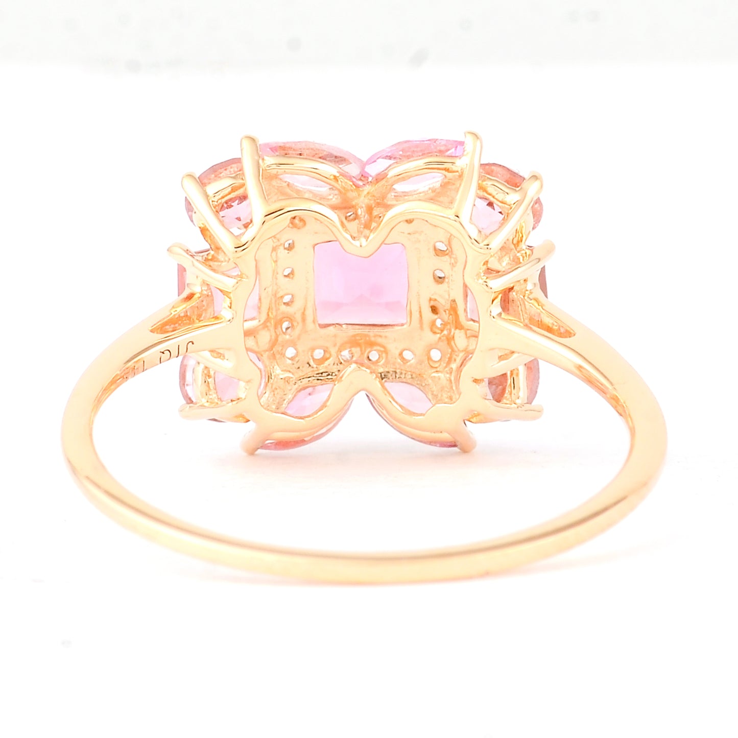 1.63 Ct Square Tourmaline 14K Gold Ring