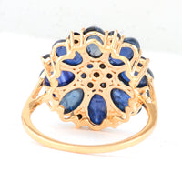 5.84 Ct Oval Sapphire 14K Gold Ring