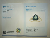 2.42 Ct Pear Natural Apatite 14K Gold Ring