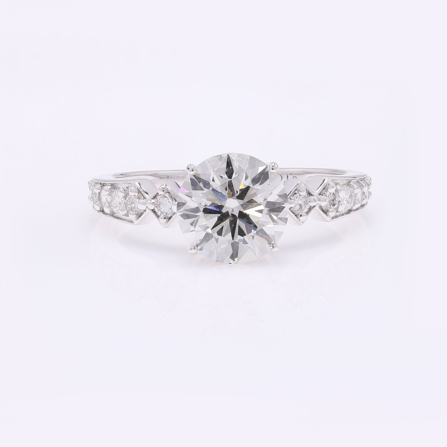 2.36 Carats Lab Grown Diamond 14K Gold Ring